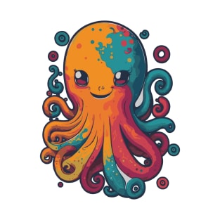 smiley octopus pop art T-Shirt