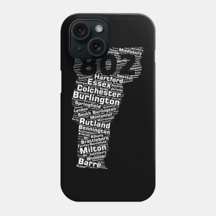 Vermont Cities 802 Area Code Phone Case