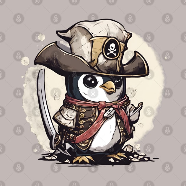 Penguin Pirate by LyndiiLoubie