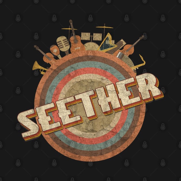 Tour Music Designs Vintage Retro - SEETHER new by kumurkumur