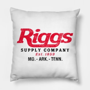 Riggs Supply Company (lt shirt) Pillow