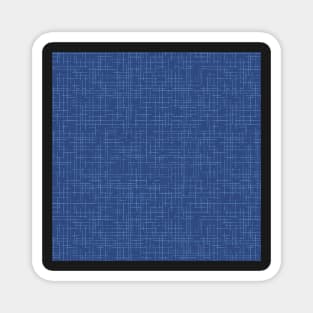 Timothy in Blue on blue crosshatching Magnet