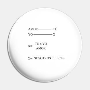 Fórmula del amor Pin