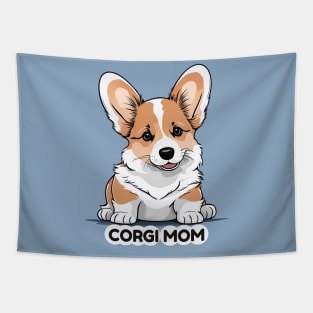 Corgi Mom Cute Pembroke Welsh Corgi Puppy Tapestry