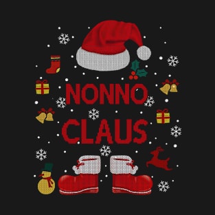 Funny Santa Costume Nonno Claus Xmas Pyjama Tee T-Shirt