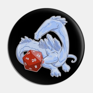 Crystal Dragon d20 Pin