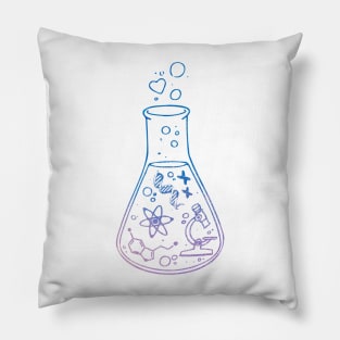 Copy of Science Glass Flask Biotech Microbiology Lab Pillow