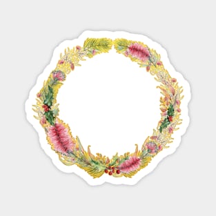 An Australian Native Floral Wreath Magnet