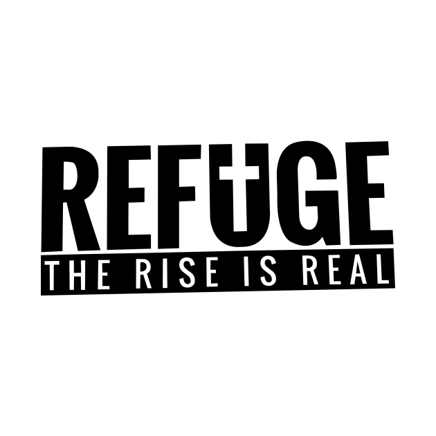 The Rise is Real Alternate Logo Style by HoodedPatriot