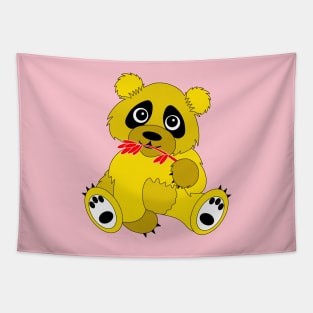 Yellow Panda Tapestry