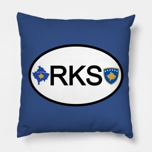 Kosovo car country code Pillow