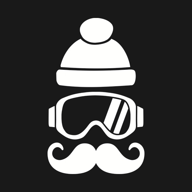 Ski mustache by Designzz