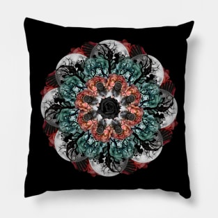 Scary fly mandala Pillow