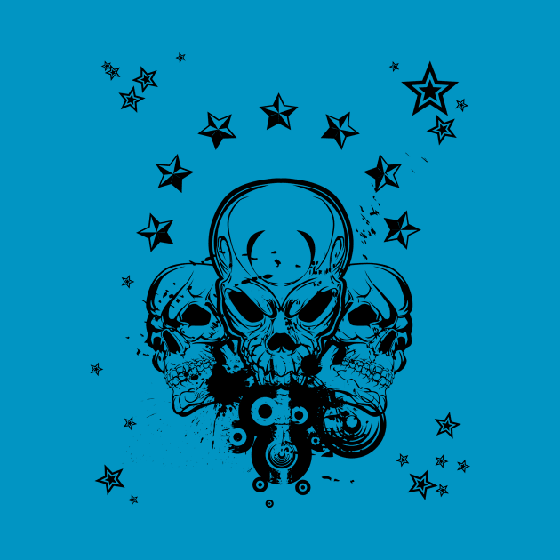 7 Stars Skull by viSionDesign