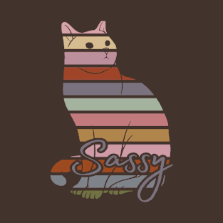 Colorful Cat Art T-Shirt