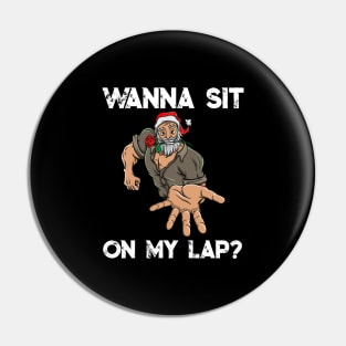 Macho Santa Claus Lewd Christmas Funny Vulgar Filthy Gift Pin