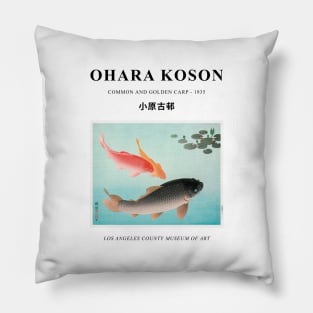 Ohara Koson Goldfish Japanese Exhibition Wall Art Pillow