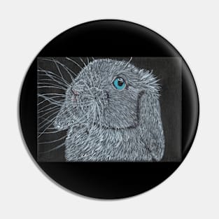 White bunny Pin