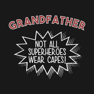 Grandfather Superhero Cape T-Shirt