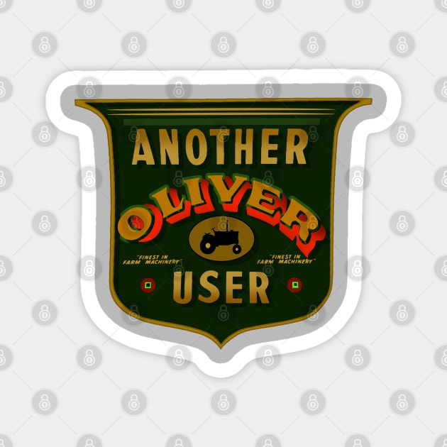 Oliver Tractors and Farm Equipment USER Magnet by Midcenturydave