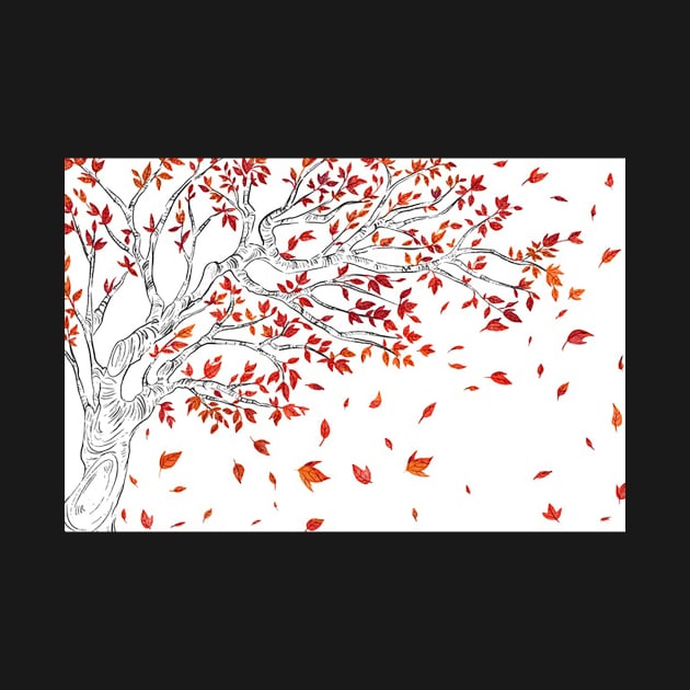 Tree in autumn by LaPetiteBelette