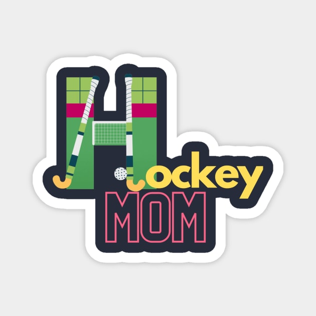 Hockey Mom Magnet by Sport-tees by Marino's