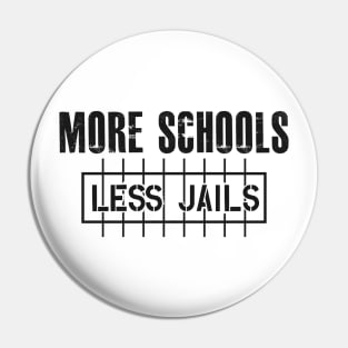 More schools Less Prisons Pin