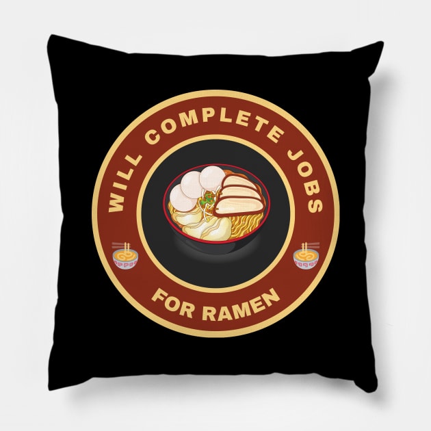 Will complete jobs for ramen Pillow by InspiredCreative