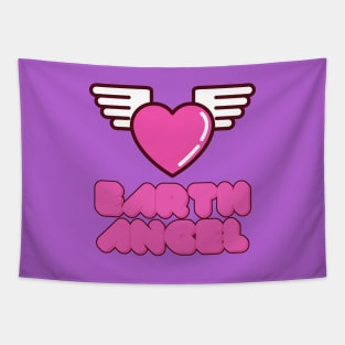 Earth Angel Heart (Kawaii Edition) Tapestry