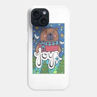 Joy Winter Bear Phone Case