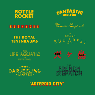 Wes Anderson Films T-Shirt