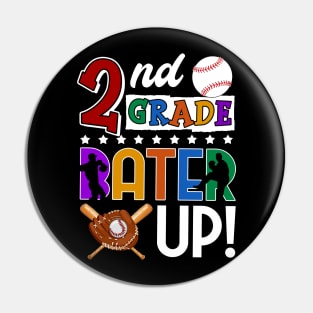 2nd Grade Batter-up! Baseball Back to School Pin