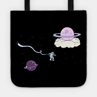 Astronaut floating in space Tote