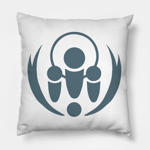 NEOKOSMOS level 1 tee Pillow by neokosmos