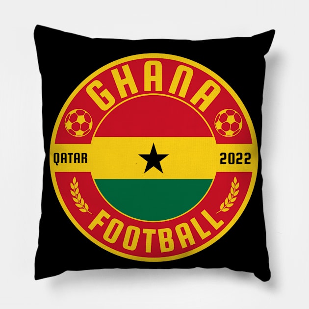 Ghana Football Pillow by footballomatic