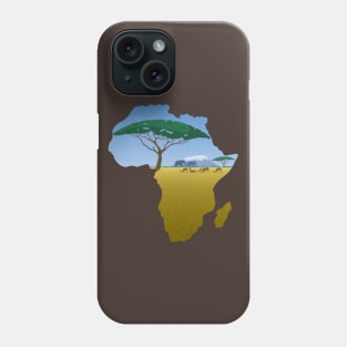 Africa Map Landscape 2 Phone Case