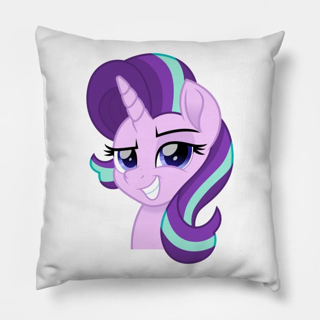 smug Starlight Glimmer Pillow by CloudyGlow