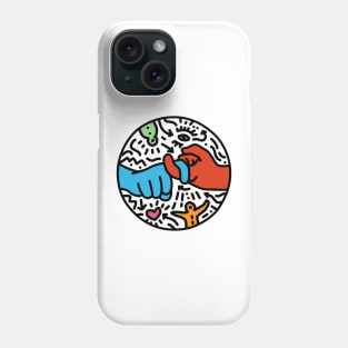 ASL for Friend -Pop Art style White Phone Case