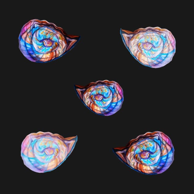 Colorful Shells by candimoonart