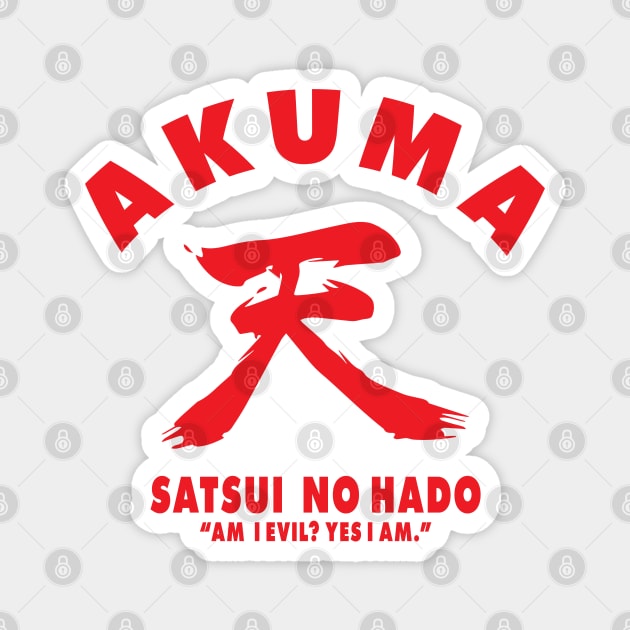 AKUMA Kanji Satsui No Hado Magnet by Xavi Biker