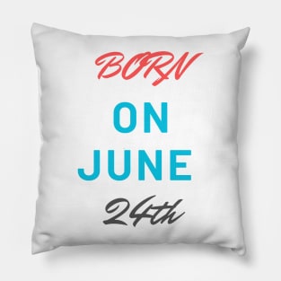 Born on june Pillow