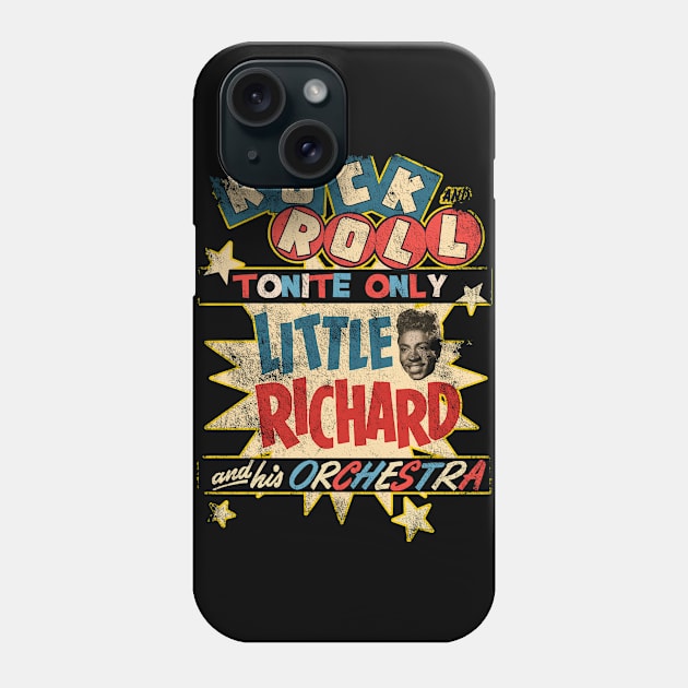 Little Richard Concert Poster, distressed Phone Case by woodsman