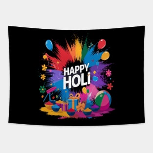 Happy Holi Festival Tapestry