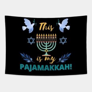 This is my pajamakkah- Happy Hanukkah Tapestry