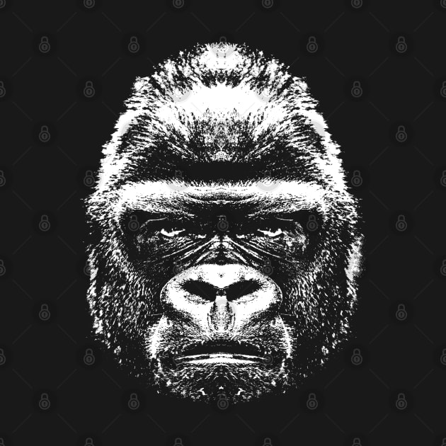 Gorilla head by R LANG GRAPHICS