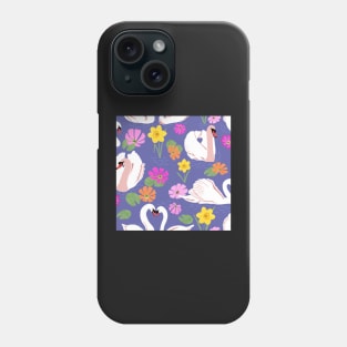 Swans in spring time Phone Case