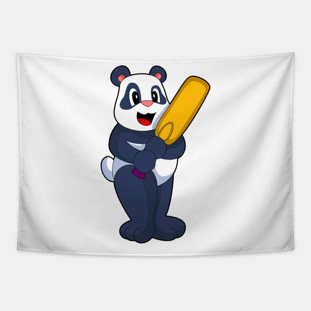 Panda Cricket Cricket bat Tapestry by Markus Schnabel