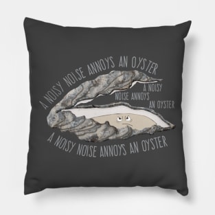 Annoyed Oyster Tongue Twister Pillow