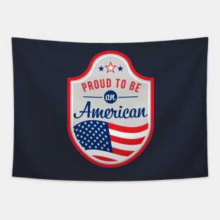 Proud to be an American patch Tapestry