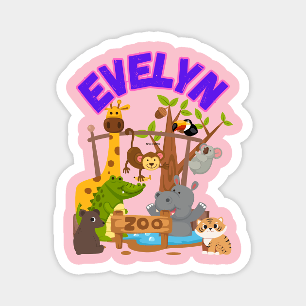 Evelyn baby's names Magnet by TopSea